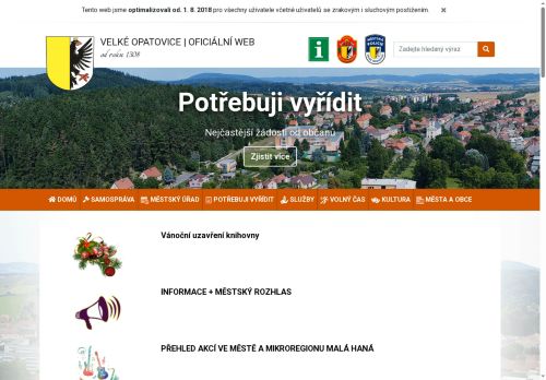 Město Velké Opatovice nabízí práci na pozici Strážník/ce Městské policie v obci Velké Opatovice