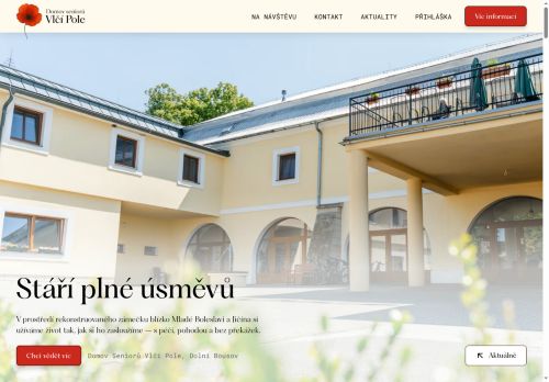 Domov seniorů Vlčí Pole s.r.o. nabízí práci na pozici Pečovatelka v obci Dolní Bousov