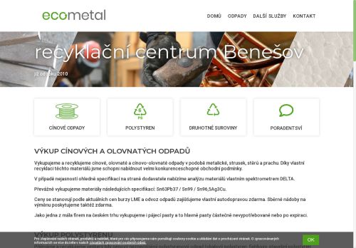 Ecometal, s.r.o. nabízí práci na pozici Řidič/ka B/E - pracovník/ice odvozu a recyklace odpadů v obci Benešov