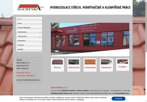 Zobrazit webové stránky MACHYNKA s.r.o.