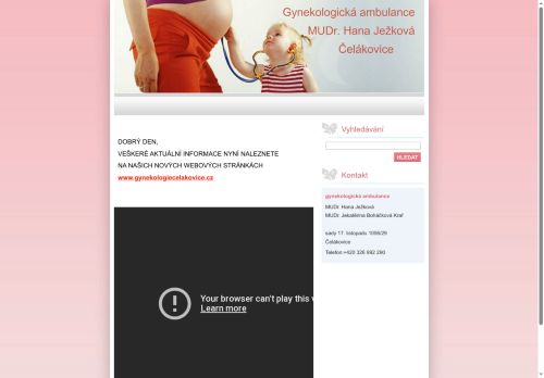 Zobrazit webové stránky Gynekologická ambulance - MUDr. Hana Ježková