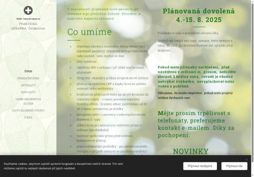 Zobrazit webové stránky Praktický lékař pro dospělé - MUDr. Hana Koukalová