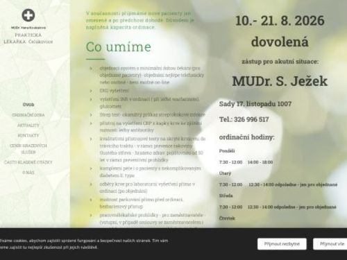 Praktický lékař pro dospělé - MUDr. Hana Koukalová