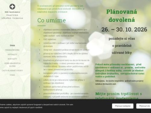 Praktický lékař pro dospělé - MUDr. Hana Koukalová