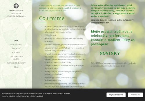 Zobrazit webové stránky Praktický lékař pro dospělé - MUDr. Hana Koukalová