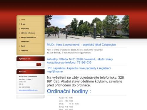 Praktický lékař pro dospělé - MUDr. Irena Losmannová