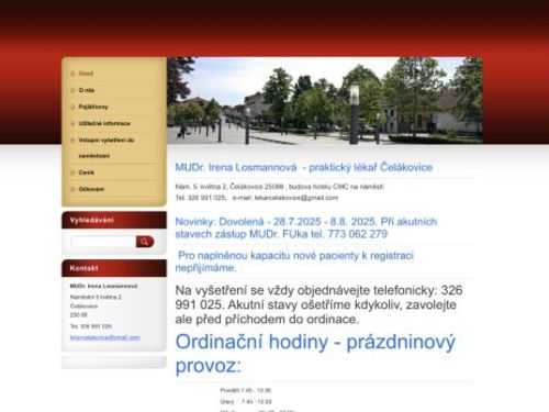 Praktický lékař pro dospělé - MUDr. Irena Losmannová