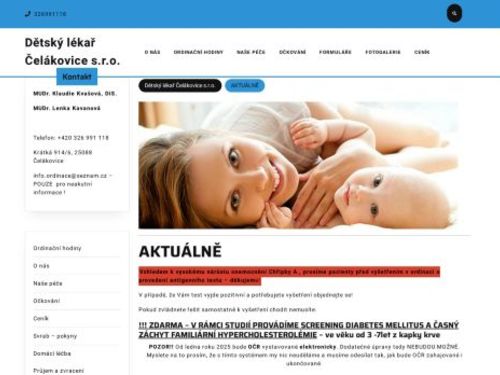 Praktický lékař pro děti a dorost - MUDr. Klaudie Kvašová, DiS. , MUDr. Lenka Kavanová