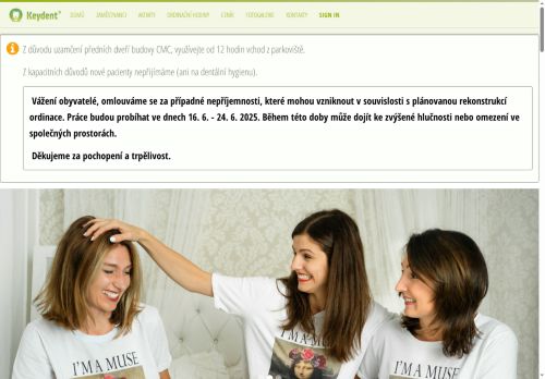 Zobrazit webové stránky Zubní ordinace Keydent - MUDr. Kateřina Žemličková