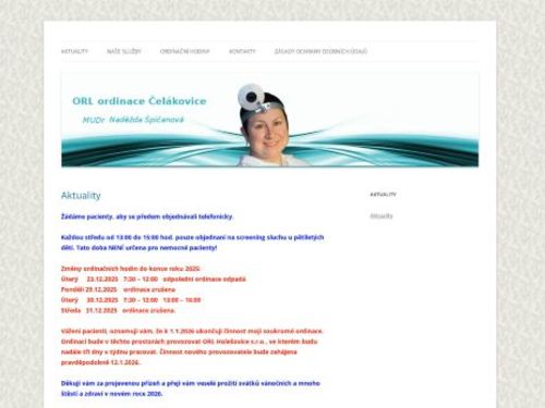 ORL - MUDr. Naděžda Špičanová