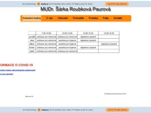 Praktický lékař pro děti a dorost - MUDr. Šárka Roubková Paurová