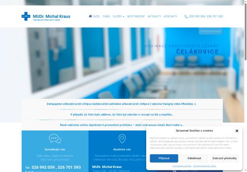 Zobrazit webové stránky Praktický lékař pro dospělé - MUDr. Michal Kraus