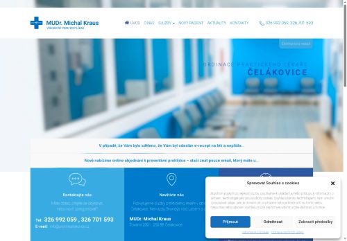 Zobrazit webové stránky Praktický lékař pro dospělé - MUDr. Veronika Šafrová