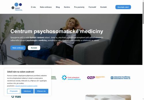 Zobrazit webové stránky Psychiatrie SAINT MEDIACAL - MUDr. Michaela Štěpánková