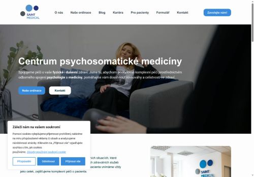 Zobrazit webové stránky Psychiatrie SAINT MEDIACAL - MUDr. Michaela Štěpánková