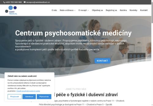 Zobrazit webové stránky Psychiatrie SAINT MEDIACAL - MUDr. Michaela Štěpánková