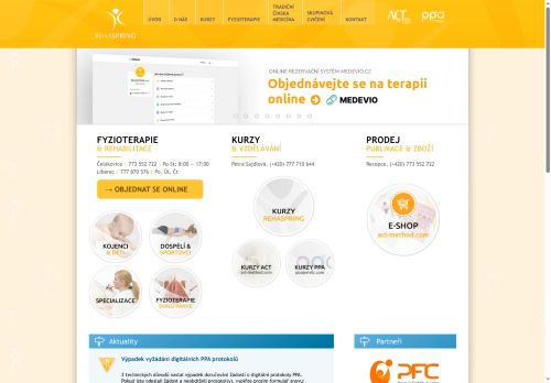 Zobrazit webové stránky Rehabilitace a fyzioterapie REHASPRING centrum s.r.o. (V Zátiší)