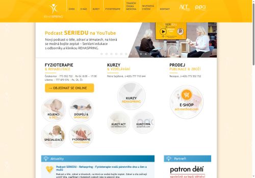 Zobrazit webové stránky Rehabilitace a fyzioterapie REHASPRING centrum s.r.o. (V Zátiší)