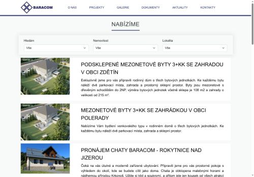 BARACOM a. s. nabízí práci na pozici Zedníci (kromě zedníků ohnivzdorného zdiva) v obci Zdiby