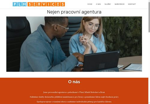 Webové stránky PLM Services s.r.o., Kněžmost