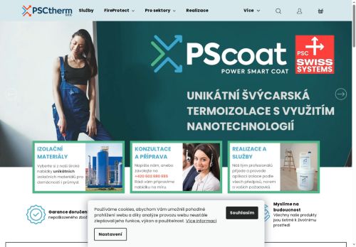 Zobrazit webové stránky Izolace a zateplení - PSCtherm s.r.o.