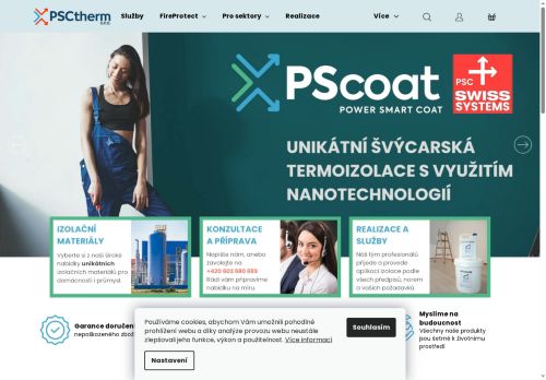 Zobrazit webové stránky Izolace a zateplení - PSCtherm s.r.o.