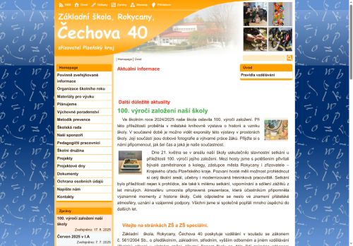 Základní škola, Rokycany, Čechova 40 nabízí práci na pozici Asistenti pedagogů (m/ž) v obci Rokycany