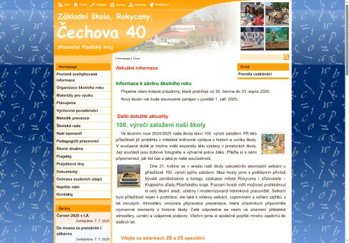 Základní škola, Rokycany, Čechova 40 nabízí práci na pozici Asistenti pedagogů (m/ž) v obci Rokycany