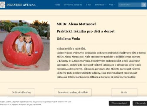 Praktický lékař pro děti a dorost - MUDr. Alena Matrasová