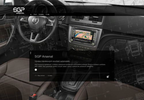 Webové stránky SGP arsenal s.r.o., Lysá nad Labem