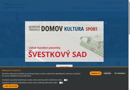 Město Moravská Třebová nabízí práci na pozici Referent/ka odboru finančního v obci Moravská Třebová