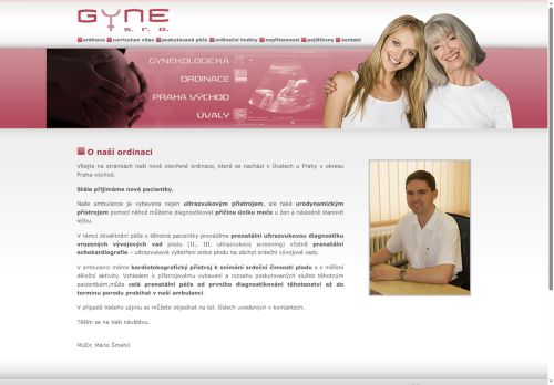 Zobrazit webové stránky Gynekologická ambulance GYNE s.r.o. - MUDr. Mário Šmehil