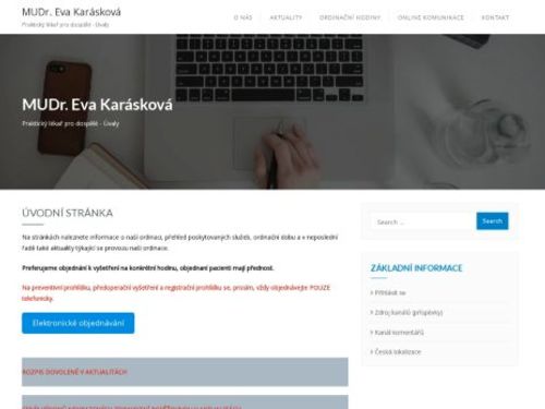 Praktický lékař pro dospělé - MUDr. Eva Karásková