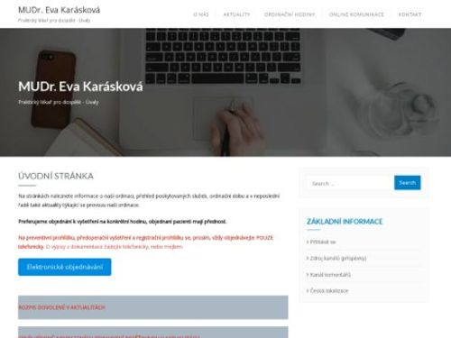 Praktický lékař pro dospělé - MUDr. Eva Karásková