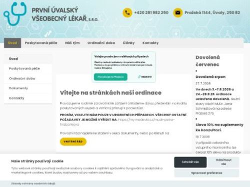 Praktický lékař pro dospělé - MUDr. Irena Těšíková, MUDr. Petra Hrabánková