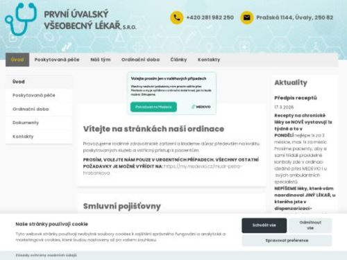 Praktický lékař pro dospělé - MUDr. Irena Těšíková, MUDr. Petra Hrabánková