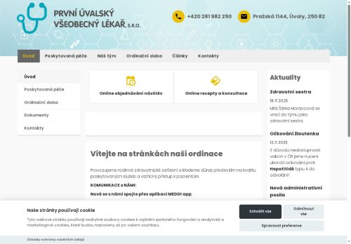 Zobrazit webové stránky Praktický lékař pro dospělé - MUDr. Irena Těšíková, MUDr. Petra Hrabánková