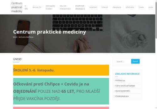 Zobrazit webové stránky Praktický lékař pro dospělé - Centrum praktické medicíny - MUDr. Michaela Maříková, MUDr. Tomáš Pšenička