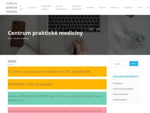 Praktický lékař pro dospělé - Centrum praktické medicíny - MUDr. Michaela Maříková, MUDr. Tomáš Pšenička