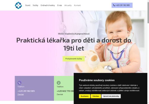 Zobrazit webové stránky Praktický lékař pro děti a dorost - MUDr. Vladimíra Kumprechtová