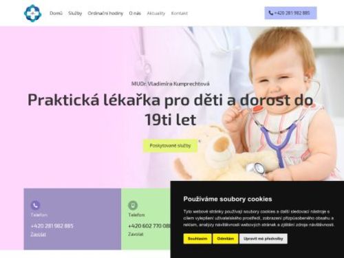 Praktický lékař pro děti a dorost - MUDr. Vladimíra Kumprechtová