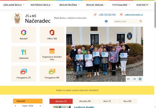 Základní škola a mateřská škola Načeradec, okres Benešov nabízí práci na pozici Učitelé na 1. stupni základních škol v obci Načeradec