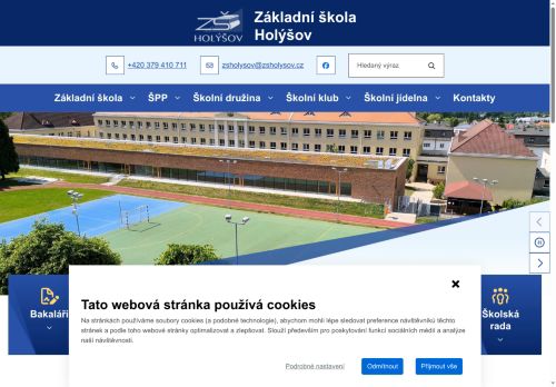 Webové stránky Základní škola Holýšov, příspěvková organizace, Holýšov