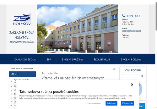 Webové stránky Základní škola Holýšov, Holýšov