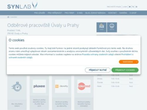 SYNLAB - odběrové pracoviště Úvaly