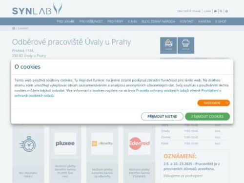 SYNLAB - odběrové pracoviště Úvaly