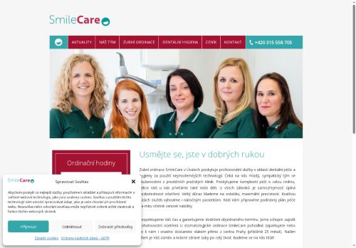Zobrazit webové stránky Zubní ordinace SmileCare - MUDr. Helena Jarochová