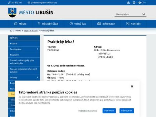 Praktický lékař pro dospělé -  MUDr. Eliška Bidrmanová