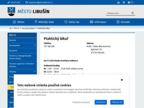 Praktický lékař pro dospělé -  MUDr. Eliška Bidrmanová