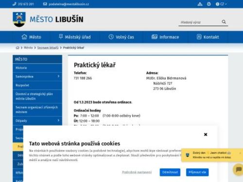 Praktický lékař pro dospělé -  MUDr. Eliška Bidrmanová